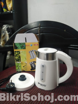 Bajaj Majesty New 1-Litre Cordless Kettle (White)